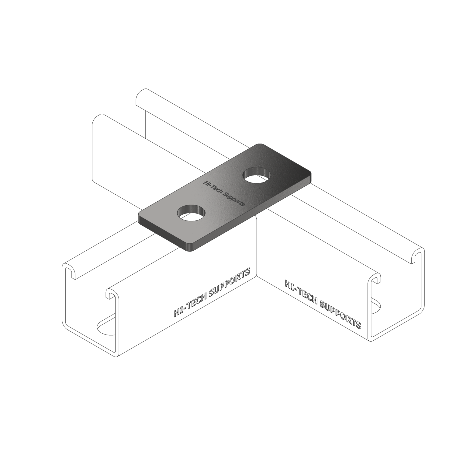 2 Hole Flat Bracket - Image 2